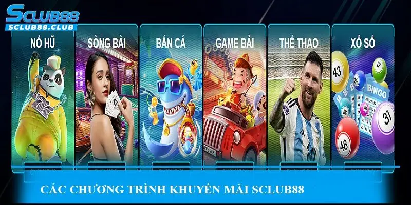 Các chương trình khuyến mãi SCLUB88