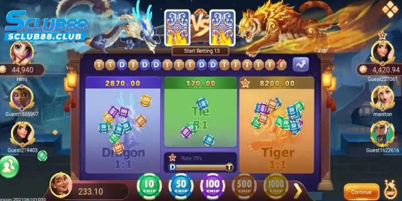 rồng hổ online sclub88