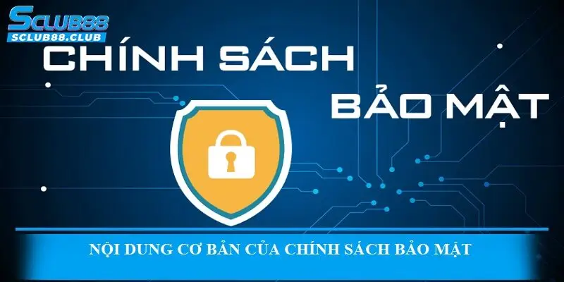 Nội dung cơ bản của chính sách bảo mật